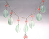chalcedny and cherry quartz necklace
