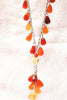 carnelion and citrine necklace