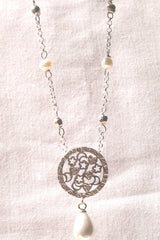 delicate pearl necklace