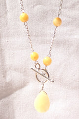 honey jade toggle necklace